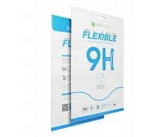 LCD apsauginis stikliukas Bestsuit Flexible Hybrid Glass 9H Samsung X620/X626 Tab S10 FE Plus 13.1" pritaikytas dėklui juodas