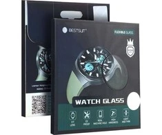 LCD apsauginis stikliukas Bestsuit Lankstus hibridinis stiklas 5D Samsung Galaxy Watch 4 Classic 42mm