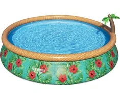 Bestway Pripučiamas baseinas Fast Set Paradise Palms, 457x84cm