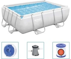 Bestway Power Steel Baseino rinkinys, 282x196x84cm, stačiakampis