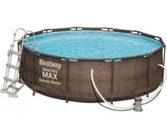 Bestway Rattan baseinas siurblys + filtras + kopėčios 366x100 cm (56709)