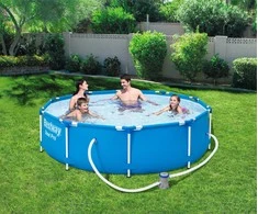Karkasinis baseinas su siurbliu Bestway Steel Pro  56679 305x76cm