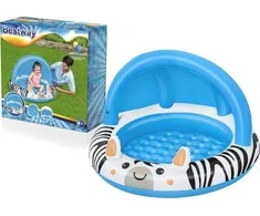 Bestway Bestway 52559 Pripučiamas baseinas su stogu ir pumpuojamu dugnu Zebra 97cm x 66cm