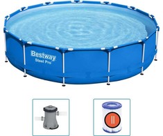 Bestway Bestway Steel Pro baseinas su stovu, 396x84 cm