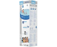 Bestway Bestway Steel Pro baseinas su stovu, 396x84 cm