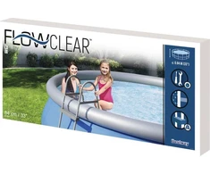Bestway Flowclear 2 pakopų baseino kopėčios, 84 cm