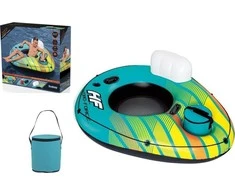 Didelis pripučiamas plaustas su krepšiu Bestway, 169 x 137 cm