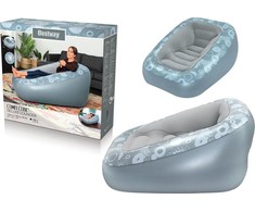 Bestway Pripučiamas fotelis Bestway Comfi Cube Deluxe Lounger, pilkas