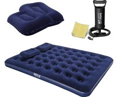 TOP KOMPLEKTAS! Bestway Pavillo dvigulis čiužinys su pompa ir 2 pagalvėlėmis 2.03m x 1.52m x 22cm