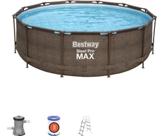 Bestway Rattan baseinas siurblys + filtras + kopėčios 366x100 cm (56709)