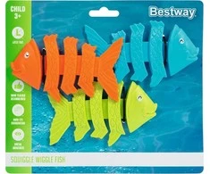 Nardymo žaislų rinkinys Bestway Squiggle Wiggle Fish