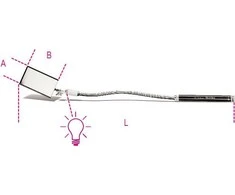 Beta Tools BETA PATIKROS VEIDRODIS, STAČIAKAMPIS, LANKSUS, SU FONINIU APŠIEŠIMU 1715FL/B