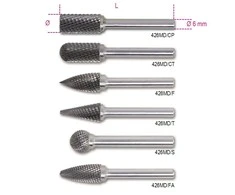 BETA SUKAMASIS DIDĖLĖS KARBIDAS, CILINDRAS 12 x 25 mm, BOTAS 6 mm 426MD/CP12