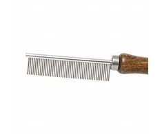 Beta Tools Išskirtinės šukos gyvūnams, su metaliniu antgaliu, buko medienos, 47 smeigtukai, matmenys 2,1 x 18,6 cm