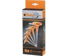 Beta Tools 6 KAMPIŲ RAKTŲ RINKINYS, RANKENA, 5 Vnt.