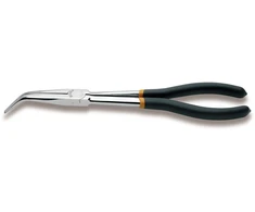 „Beta Tools“ ilgos, lenktos, pusapvalės replės, 273 mm, PVC dengtos rankenos (010090009)