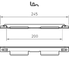 OBO Bettermann 6016684 Tinklinio padėklo jungtis 245x105 GRV 245 DD 6016684