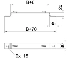 OBO Bettermann KLAMRA DBL G 20 SZR.100MM FS