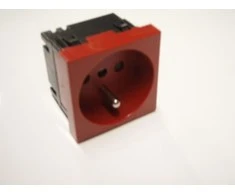 OBO Bettermann Bettermann Maitinimo lizdas M45 single su / u 16A, koduotas raudonas - 6120312