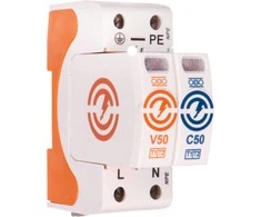 OBO Bettermann Bettermann Viršįtampių ribotuvas B + C 1P + N 12.5kA 280V (5093522)
