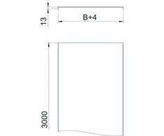 Bettermann Padėklo dangtis 100 mm DRLU 100 DD 3 m (6052643)