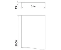 Bettermann Padėklo dangtis 100 mm DRLU 100 DD 3 m (6052643)