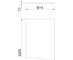 Bettermann Padėklo dangtelis 150mm DRLU 150 FS (6052153)