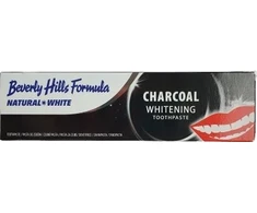 Beverly Hills Natural Baltas Charcoal Whitening Toothpasta balinamoji dantų pasta su aktyvuota anglimi 100ml