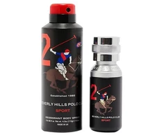 Gift Set Beverly Hills Polo Club: 1982 - Sport 2 Eau De Toilette For Men, 50 ml + 1982 - Sport 2 Anti-Perspirant Dezodorantas Purškiklis For Men, 175 ml