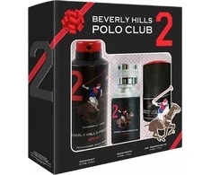 Set Beverly Hills Polo Club: 1982 - Sport 2 Eau De Toilette For Men, 50 ml + 1982 - Sport 2 Anti-Perspirant Dezodorantas Purškiklis For Men, 175 ml + Sport 2 Anti-Perspirant Dezodorantas Roll-On For Men, 50 ml