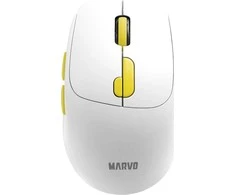 Marvo M809W Bevielė pelė, balta, 1600DPI