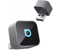 Wireless car adapter OTTOCAST Mini Cube T2 sidabrinis