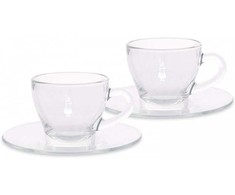 Bialetti - Classic - Rinkinys 2 szklanych filiżanek do espresso