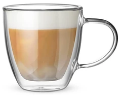 Bialetti „Capri“ skaidraus stiklo apvalus indas, 2 vnt., 160 °C, 160 ml