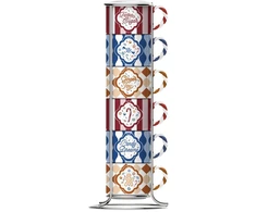 Bialetti Candyland Do Espresso 6 vnt. x 60 ml mėlyna