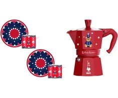Bialetti Moka Express 3TZ (150 ml) Joyful Christmas | 2 x 80 ml | raudona