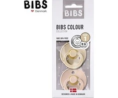 BIBS čiulptukų rinkinys 1 dydis (0 - 6 mėn.) Vanilla / Blush