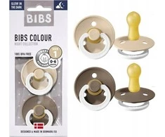 BIBS 0-6 mėn. čiulptukai COLOUR NIGHT, 2 vnt., Dark Oak/Vanilla