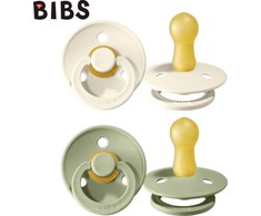 BIBS 0-6 mėn. čiulptukai COLOUR, 2 vnt., Sage/Ivory