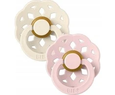 BIBS 6-18 mėn. čiulptukai BOHEME, 2 vnt., Ivory/Blossom