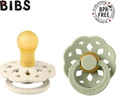 BIBS 0-6 mėn. čiulptukai BOHEME, 2 vnt., Ivory/Sage