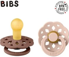 BIBS čiulptukų rinkinys 1 dydis (0 - 6 mėn.) Boheme Woodchuck/Blush