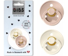 BIBS 18+ mėn. čiulptukai COLOUR, 2 vnt., Ivory/Blush