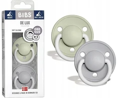 Bibs BIBS DE LUX ONE SIZE 2- PACK SAGE NIGHT &amp; CLOUD NIGHT Čiulptukas nusiraminimui silikonowy