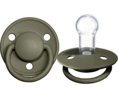 Bibs De Lux Silikoninis čiulptukas, chaki spalvos, 0-36 m