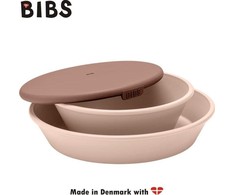 BIBS | Vakarienės rinkinys | PAKALINĖS LĖŠTES RINKINYS lėkštė ir dubuo | spalva BLUSH