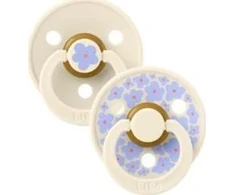 Bibs BIBS STUDIO COLOUR 2-PACK JASMINE IVORY S Čiulptukas nusiraminimui kauczuk Hevea