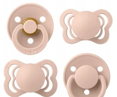 BIBS BIBS TRY-IT PACK BLUSH 4 žindukų rinkinys kūdikių žindukų dovanų rinkinys