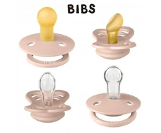 BIBS BIBS TRY-IT PACK BLUSH 4 žindukų rinkinys kūdikių žindukų dovanų rinkinys