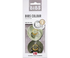 BIBS čiulptukų rinkinys 1 dydis (0 - 6 mėn.) Sage/Hunter Žalias